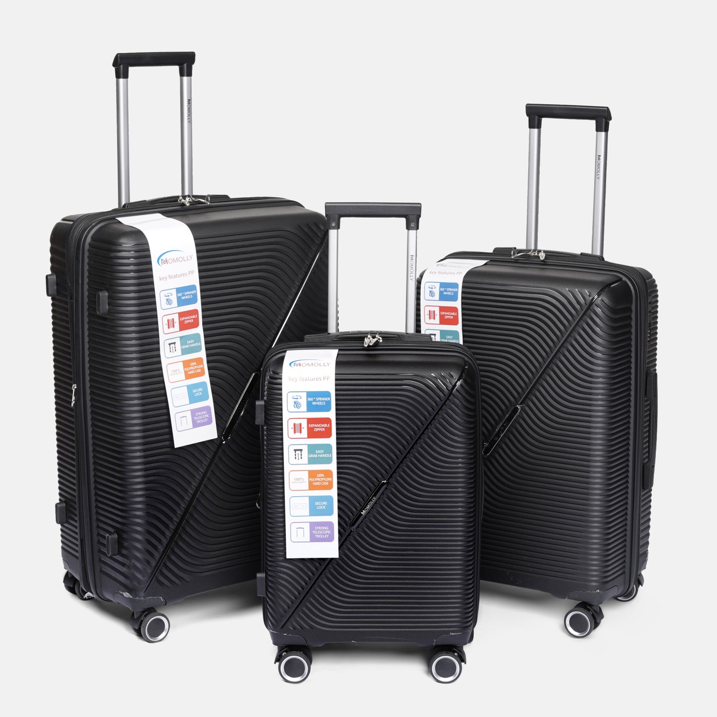 Travel Bag Set 3PCs - PP - 011 - Size 10