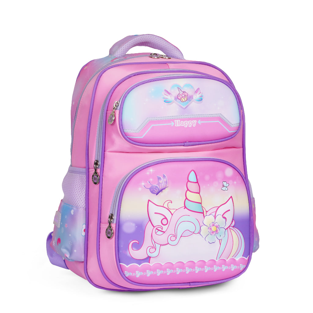 Pink Unicorn Crown | Champion School Bag - Momolly