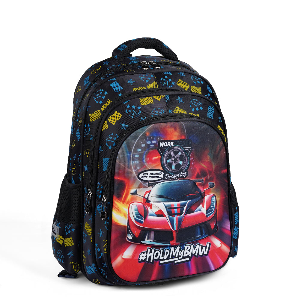 Racing Car | Unicorn School Bag - Momolly